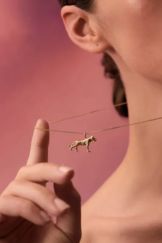 Tiger Necklace Gold sold by Karen Walker