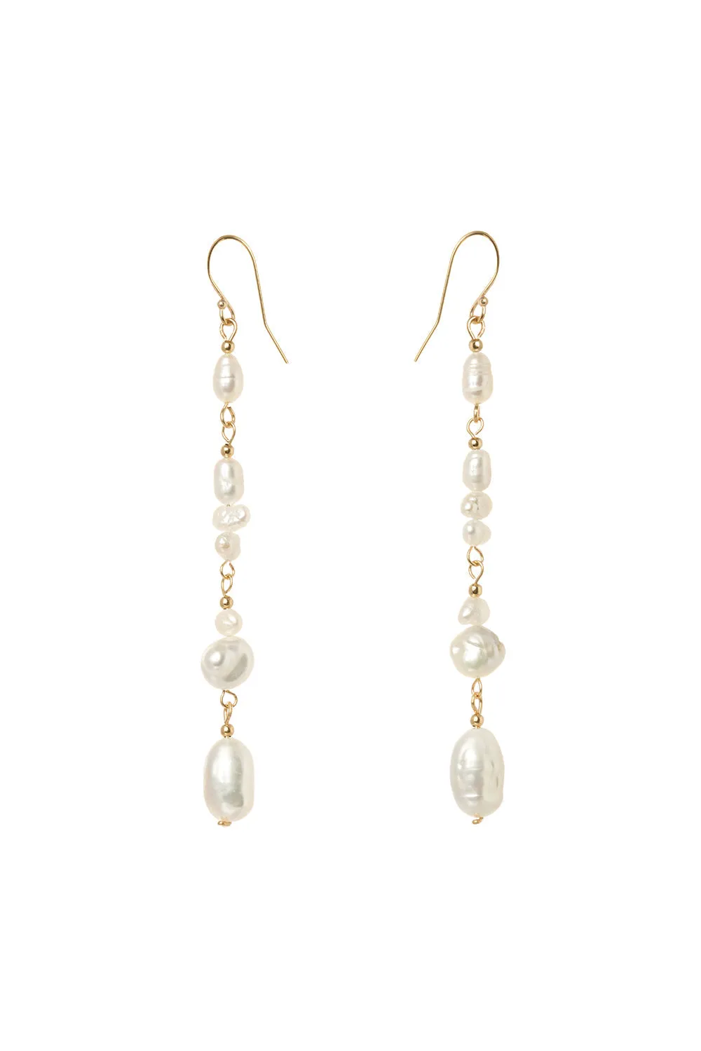 Scattered Pearl Long Earring sold by Karen Walker