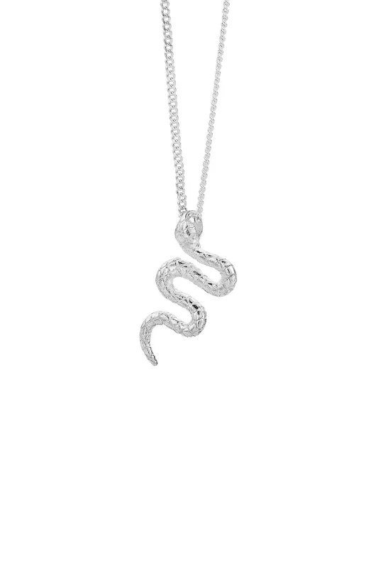 Snake Necklace Silver sold by Karen Walker
