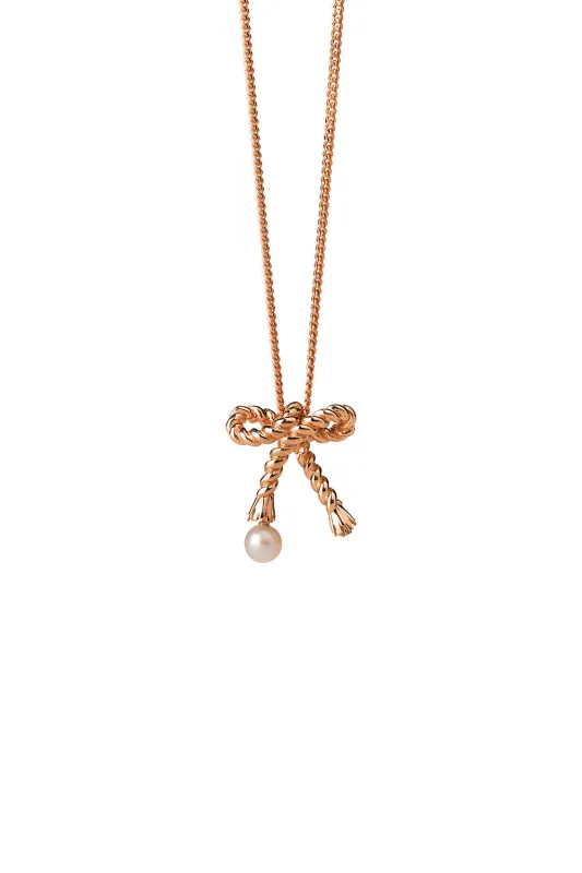 Love Knot Necklace Rose Gold sold by Karen Walker