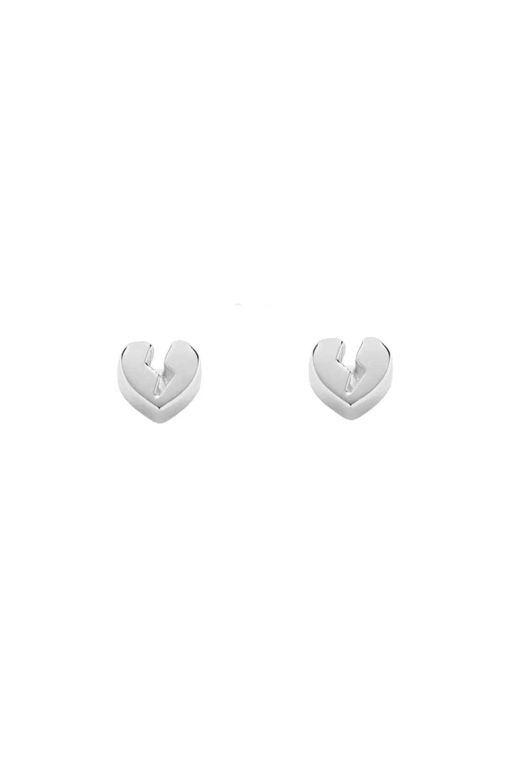 Broken Heart Earrings Silver sold by Karen Walker