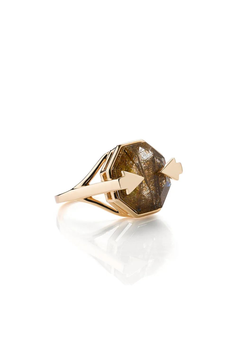 Astrid Ring Rutilated Quartz Gold sold by Karen Walker product image thumbnail 2