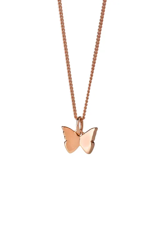 Mini Butterfly Necklace Rose Gold sold by Karen Walker
