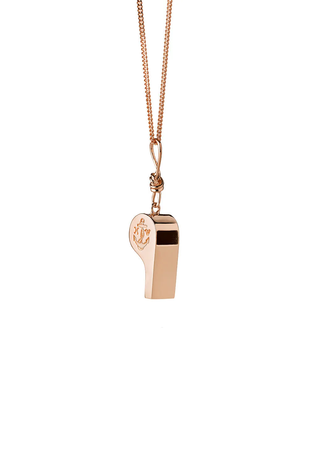 Navigator's Whistle Necklace Rose Gold sold by Karen Walker