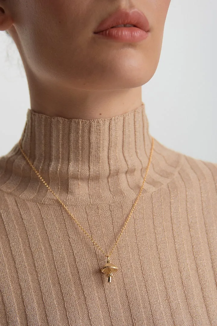 Mushroom Necklace Gold sold by Karen Walker product image thumbnail 2