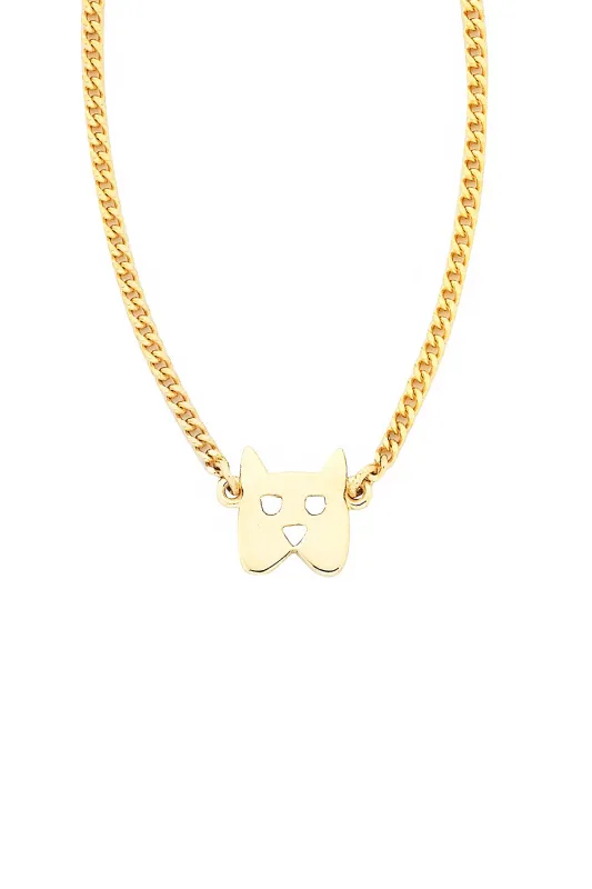 Mini Dog Necklace Gold sold by Karen Walker