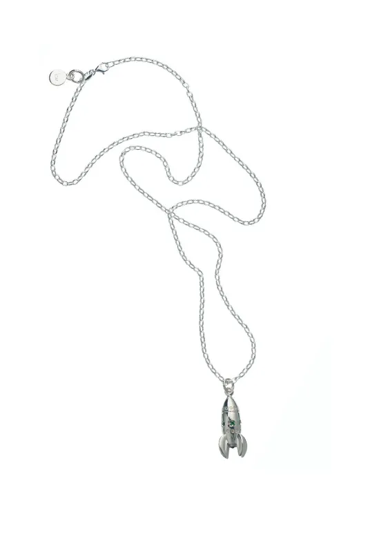 Rocket Pendant Silver sold by Karen Walker