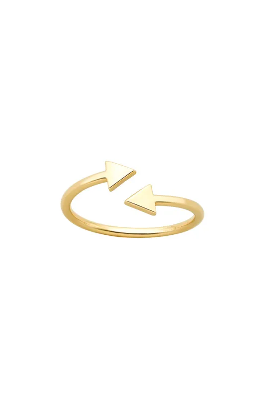 Celestial Arrows Ring Gold sold by Karen Walker