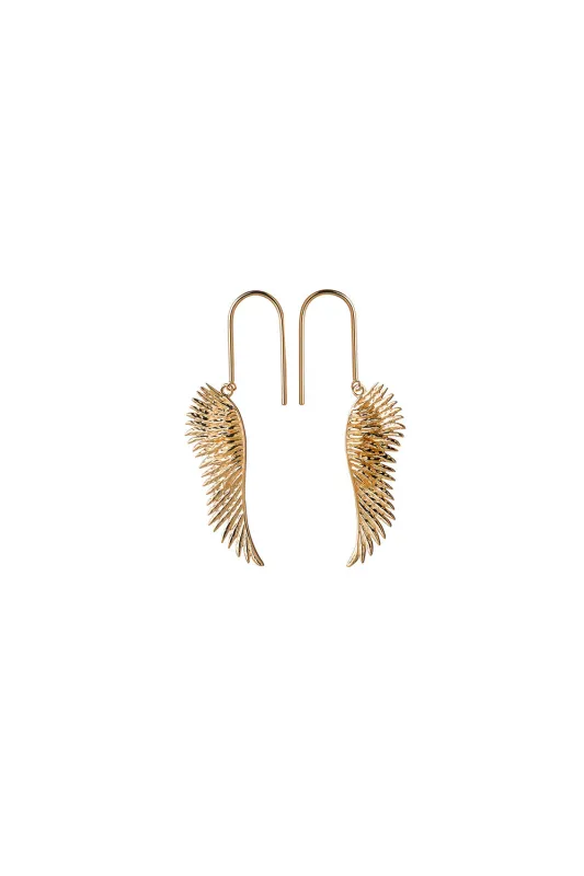 Mini Cupid's Wings Earrings Gold-Plated sold by Karen Walker