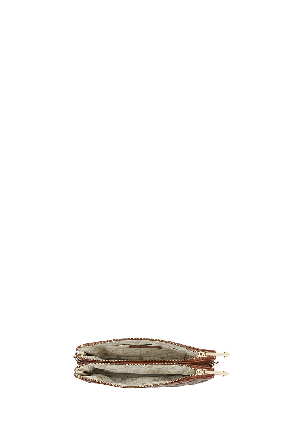 Monogram Double Zip Pouch Chestnut sold by Karen Walker product image thumbnail 4