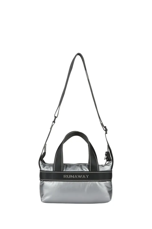 Puffy Runaway Crossbody Steel/Black sold by Karen Walker