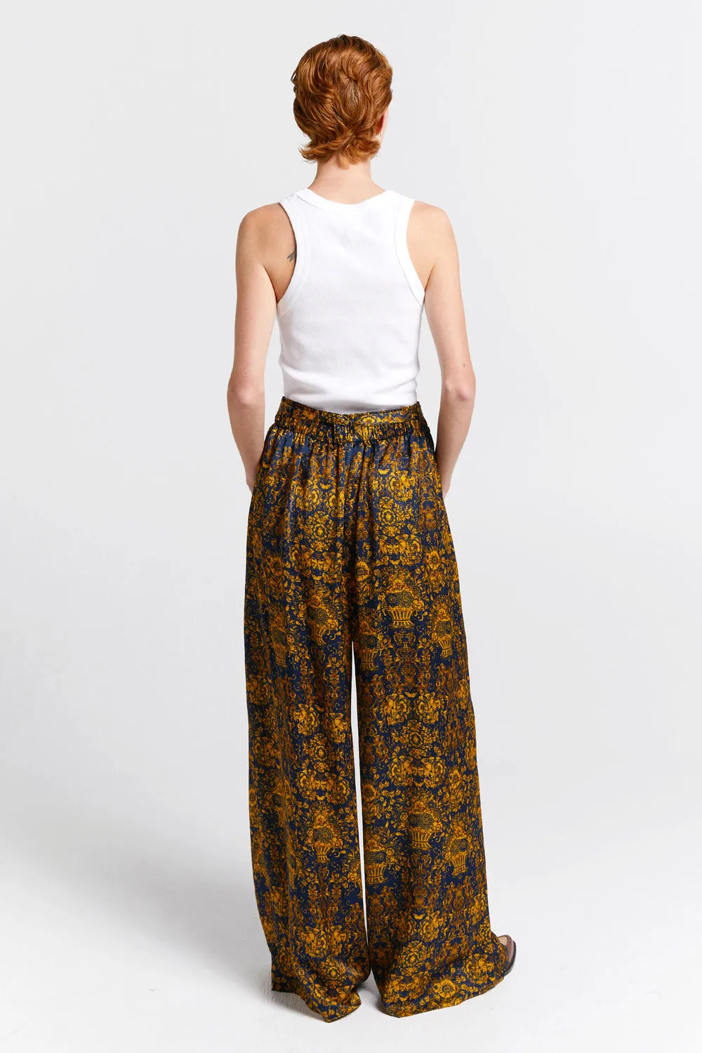 Curio Palazzo Pants Navy/Antique Gold sold by Karen Walker product image thumbnail 3