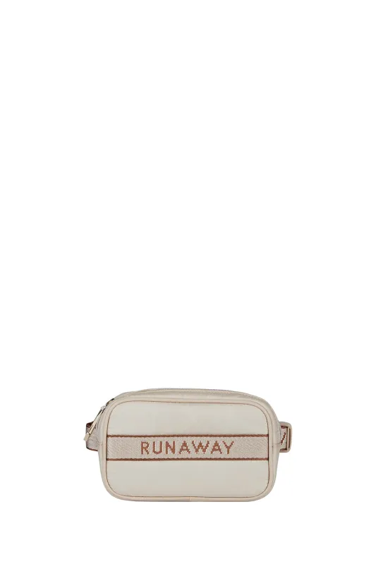 Runaway Mini Belt Bag Macadamia/Chestnut sold by Karen Walker