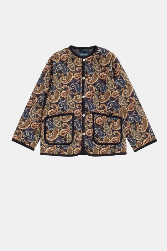 Jacquard Cornard Jacket Navy Goberline sold by Karen Walker
