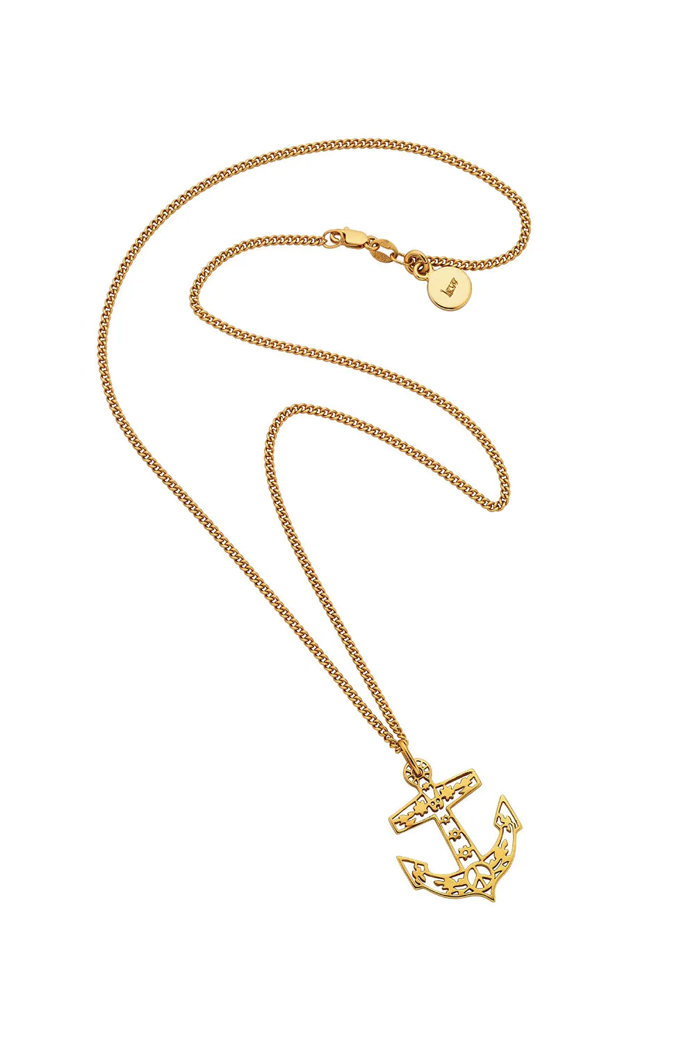 Filigree Anchor Pendant Gold sold by Karen Walker product image thumbnail 2