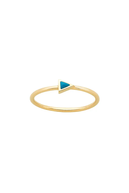 Fine Arrow Ring Gold Turquoise sold by Karen Walker