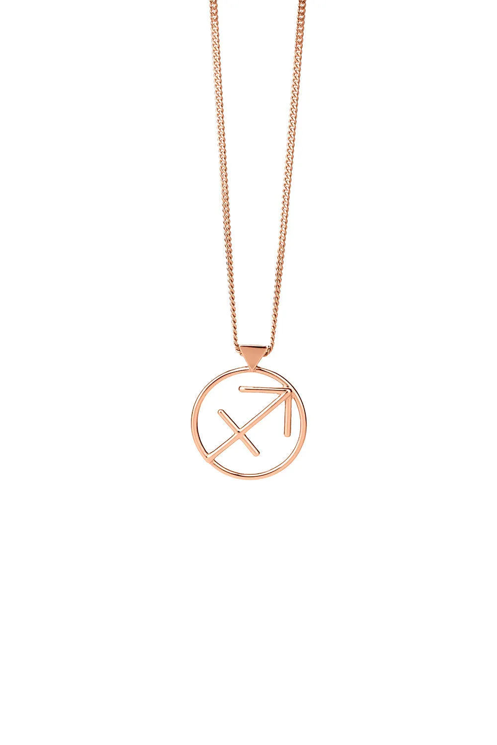 Sagittarius Necklace Rose Gold sold by Karen Walker