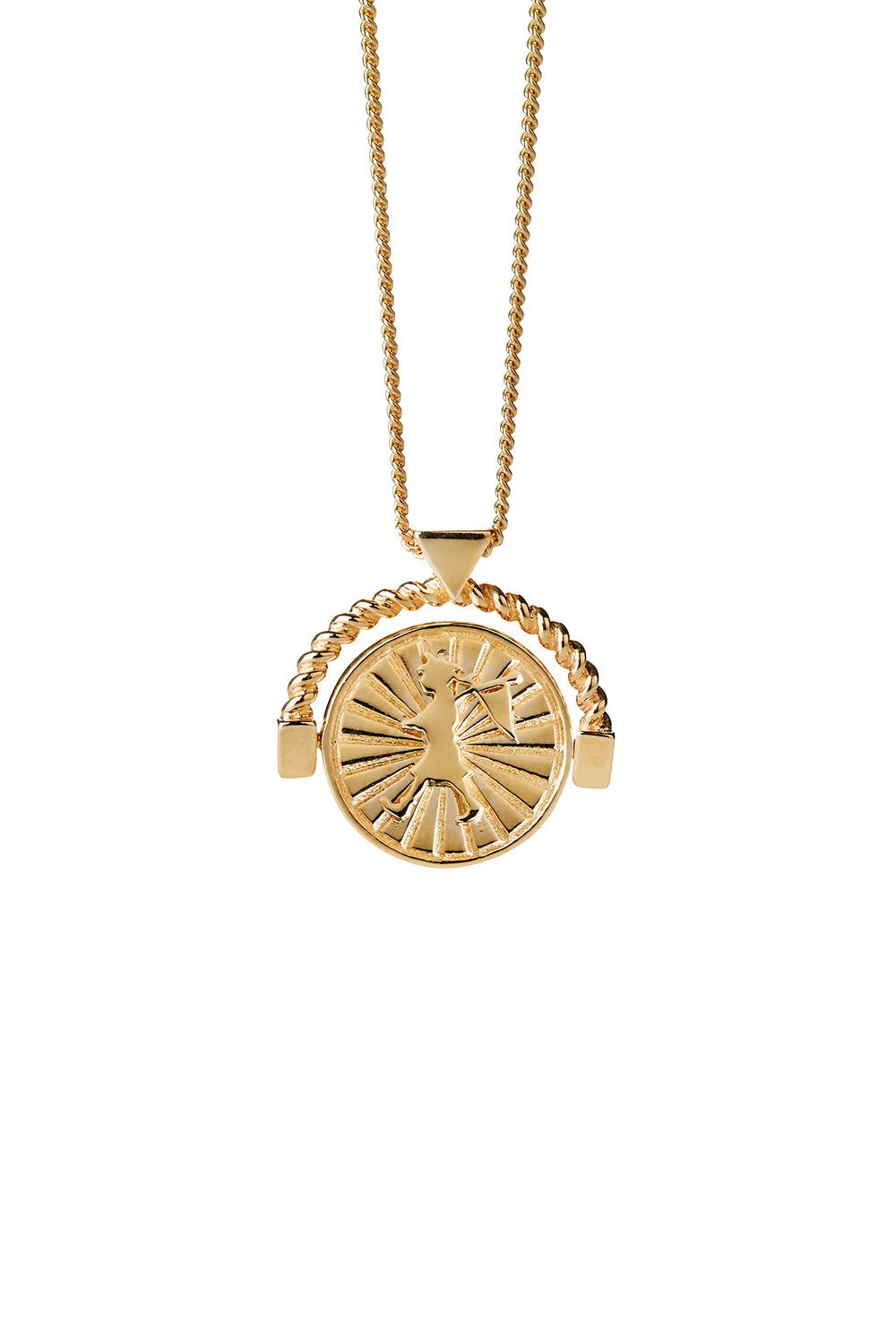 Voyager Spin Necklace Gold sold by Karen Walker