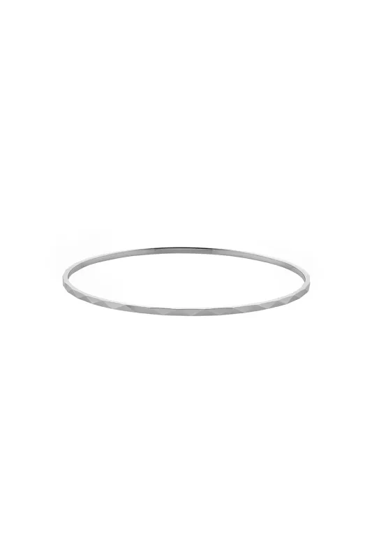 Velocity Bangle 60mm Silver sold by Karen Walker