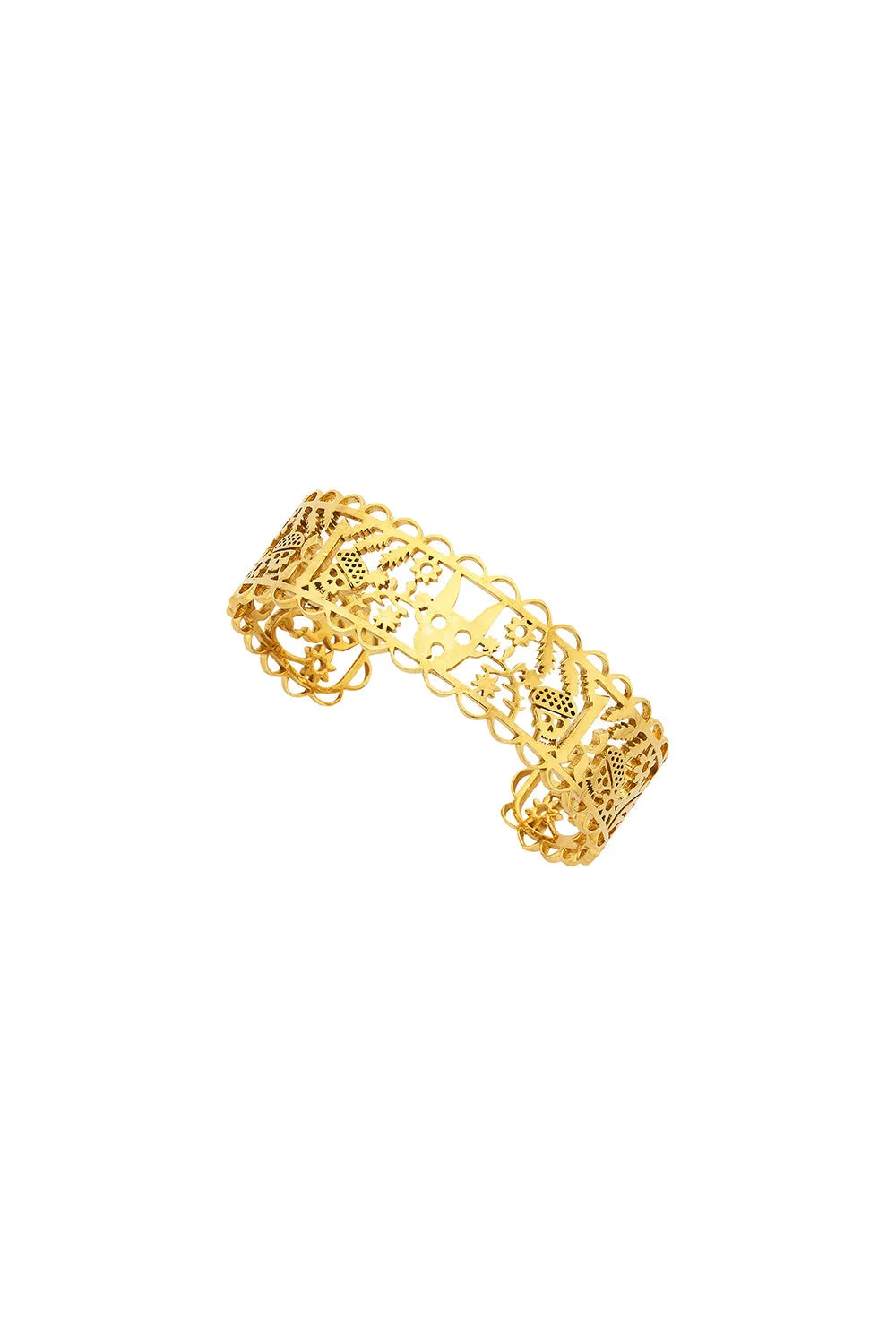 Small Filigree Cuff Gold sold by Karen Walker