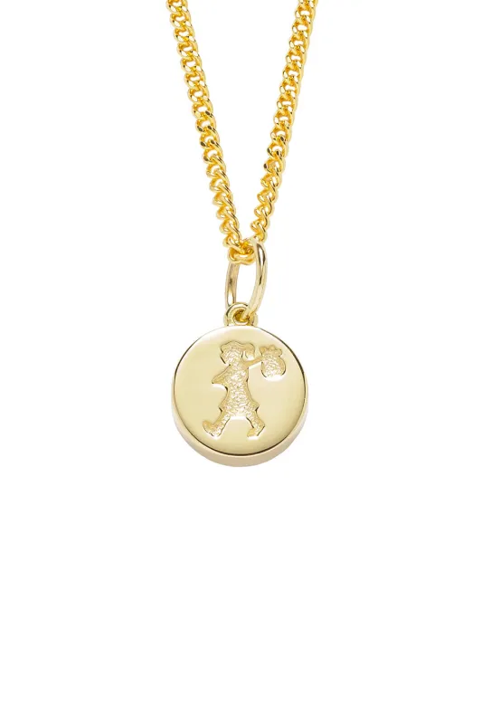 Runaway Stamp Necklace Gold sold by Karen Walker