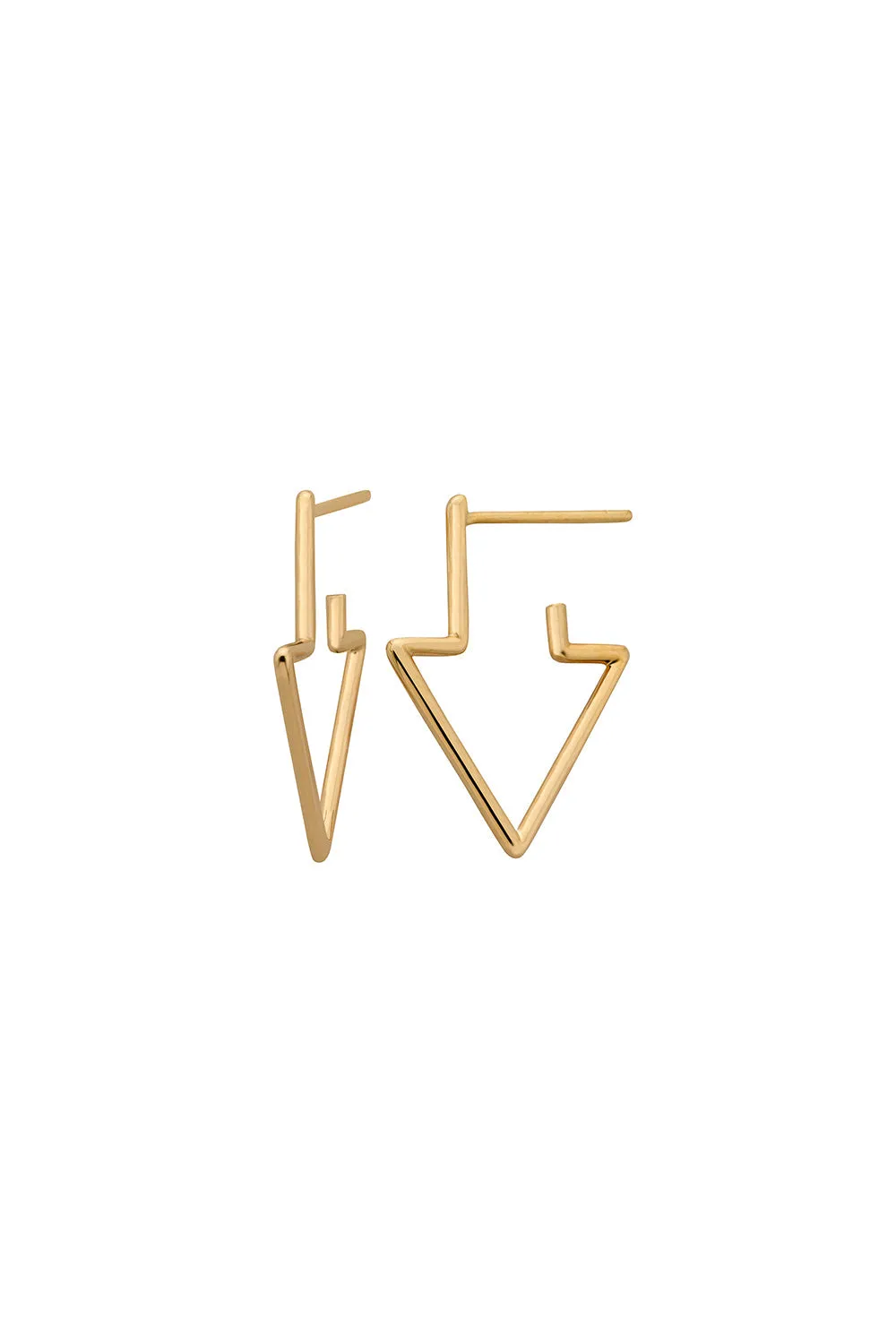 Runaway Arrow Earrings Gold sold by Karen Walker