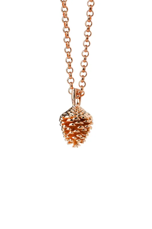 Pinecone Necklace Rose Gold sold by Karen Walker