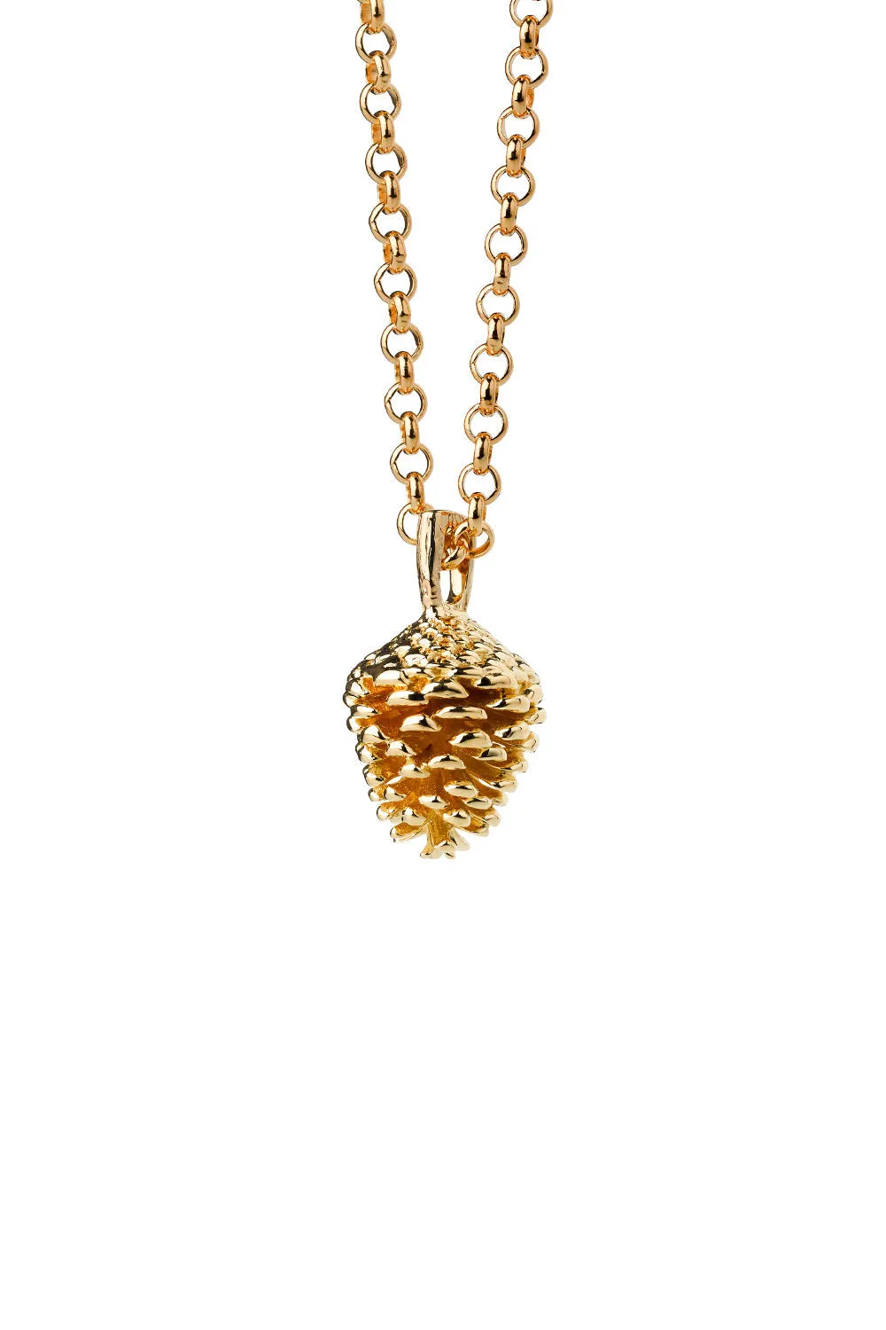 Pinecone Necklace Gold sold by Karen Walker