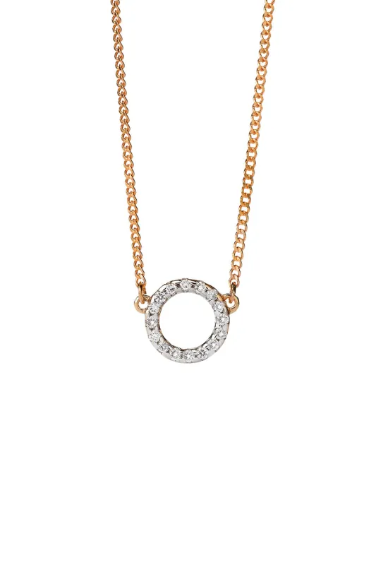 Orbit Diamond Necklace, 9ct Gold, .11ct Diamond sold by Karen Walker