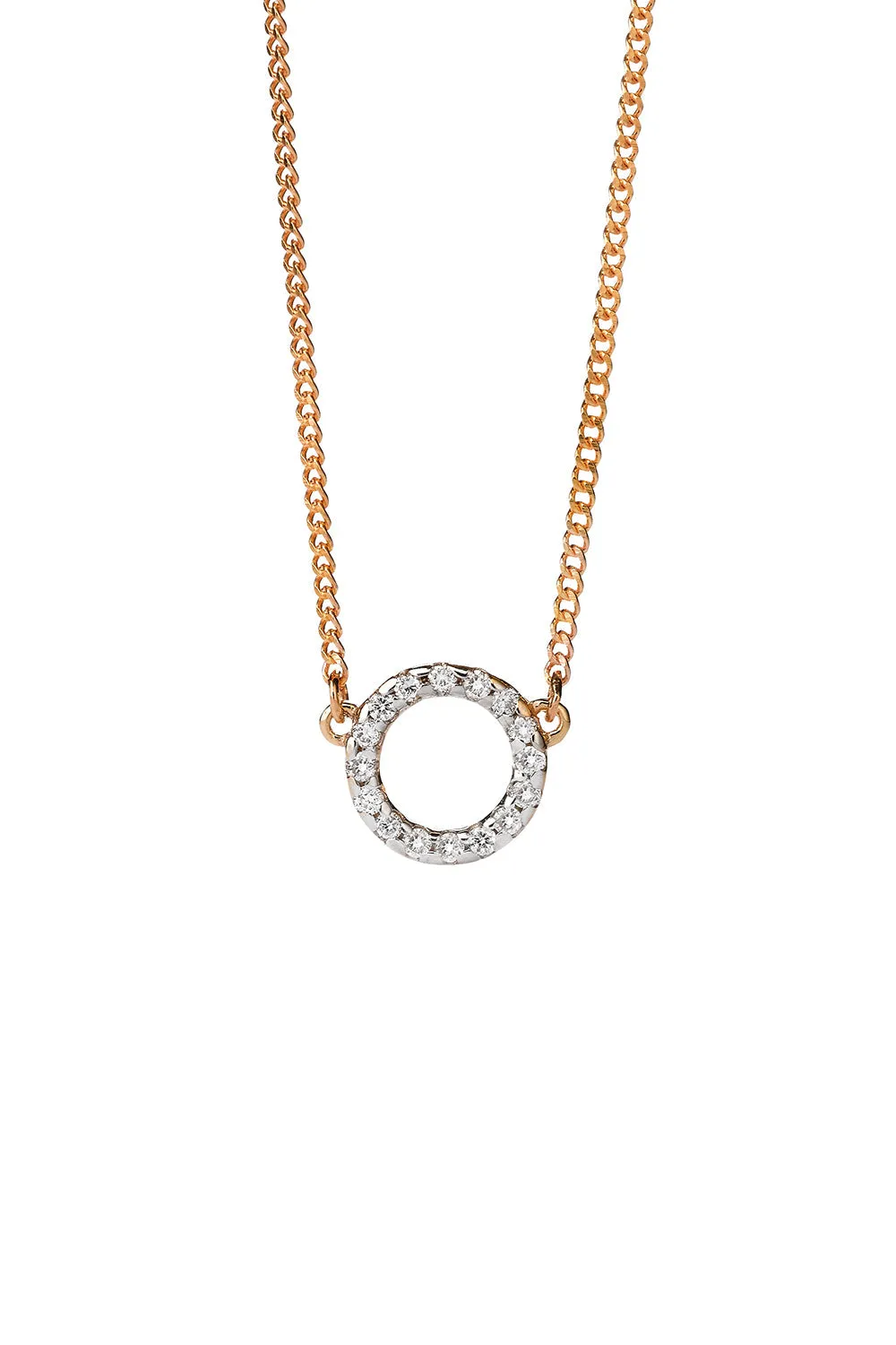 Orbit Diamond Necklace, 9ct Gold, .11ct Diamond sold by Karen Walker