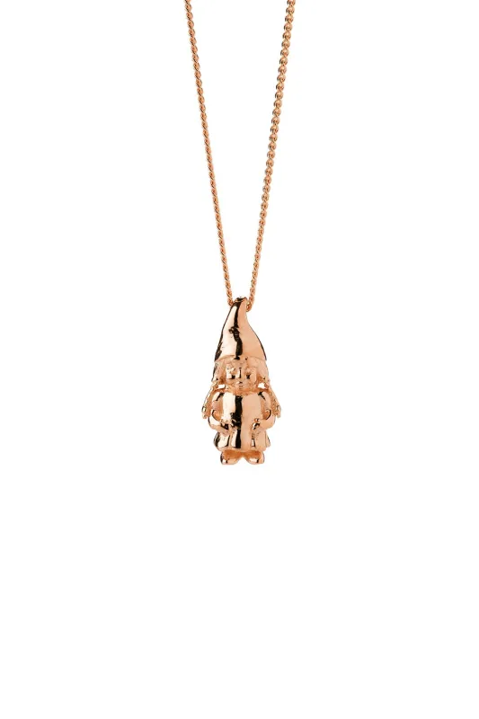 Ms Gnome Necklace Rose Gold sold by Karen Walker