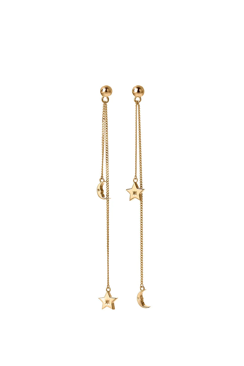 Moon and Star Pendulum Gold sold by Karen Walker