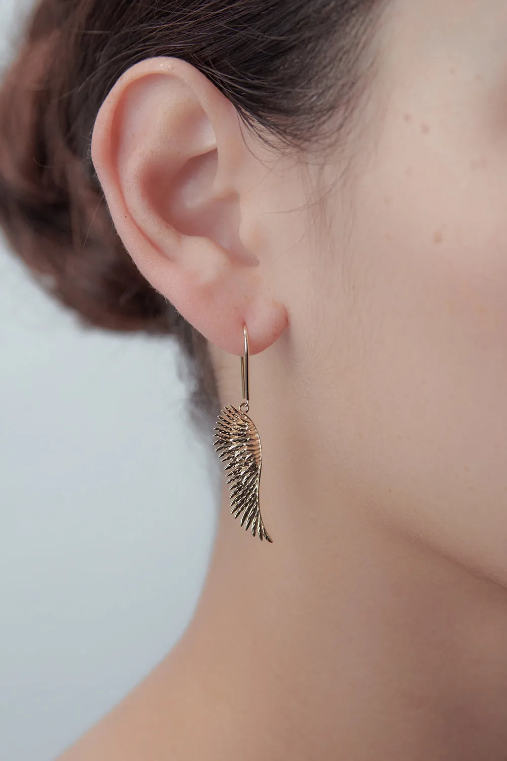 Mini Cupid's Wings Earrings Gold sold by Karen Walker