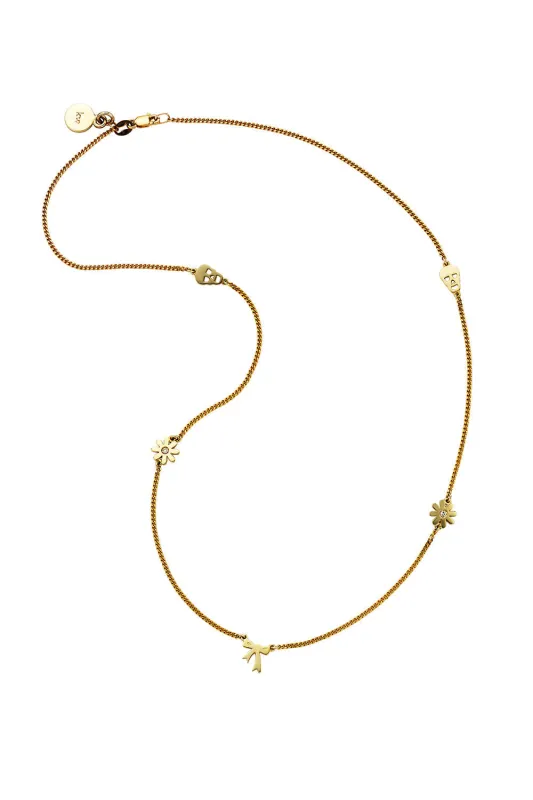 Mini Charm A Necklace Gold sold by Karen Walker