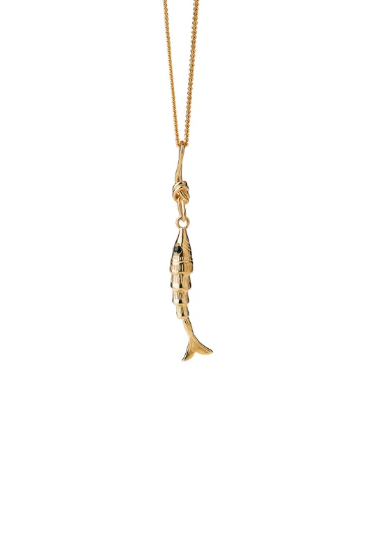 Lure Fish Necklace Gold sold by Karen Walker