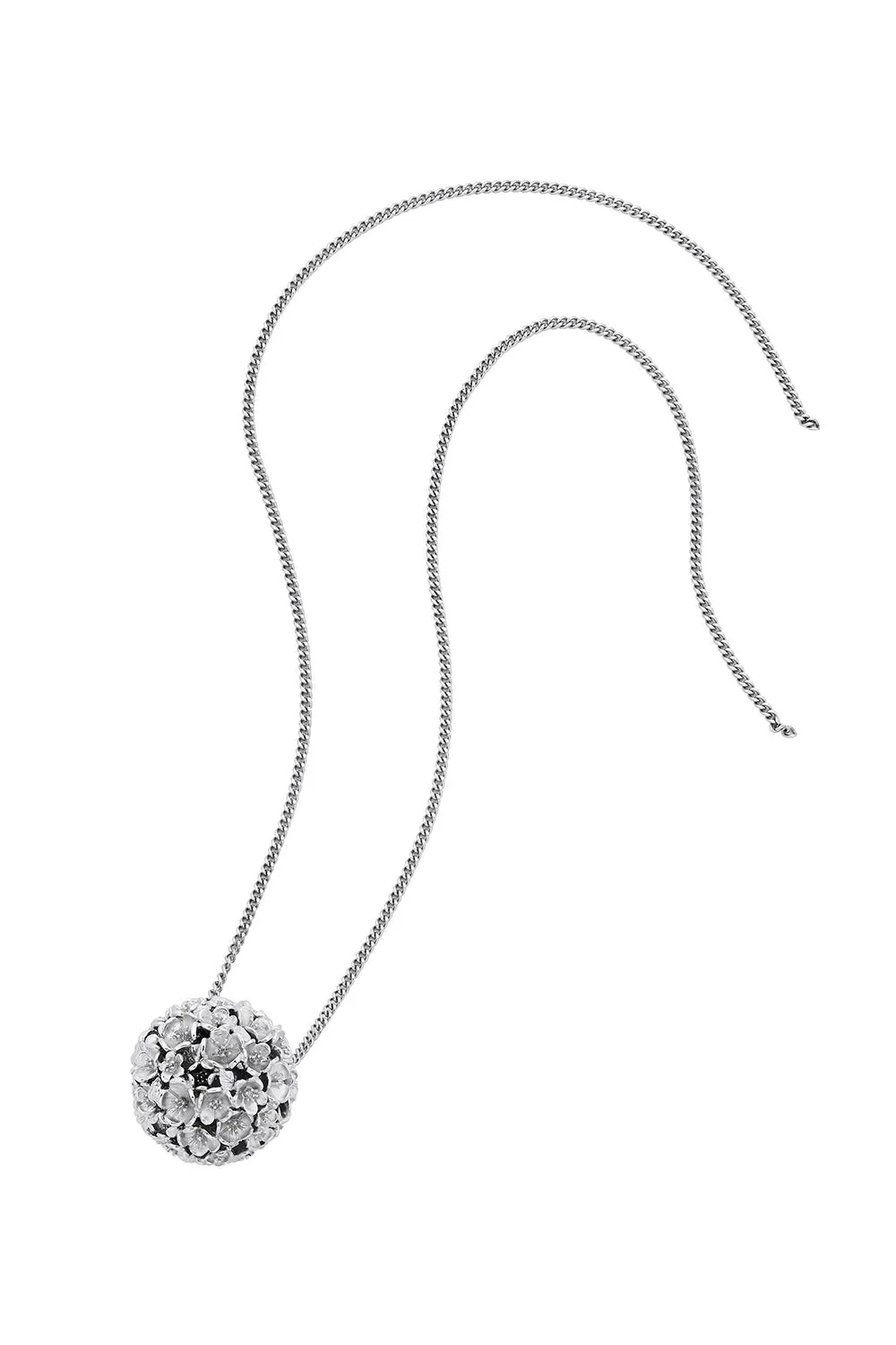 Large Flower Ball Pendant Silver sold by Karen Walker product image thumbnail 2