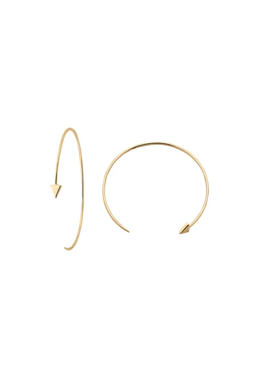 Kinetic Hoop Earrings Gold sold by Karen Walker