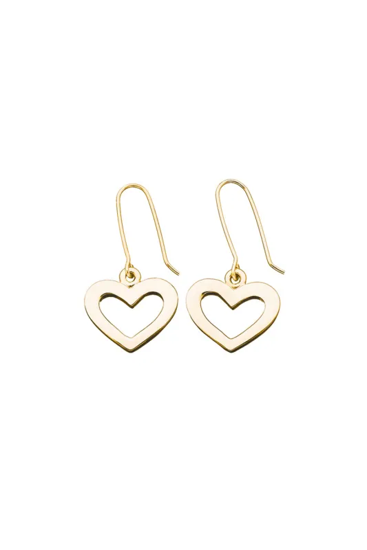 Heart Earrings Gold sold by Karen Walker