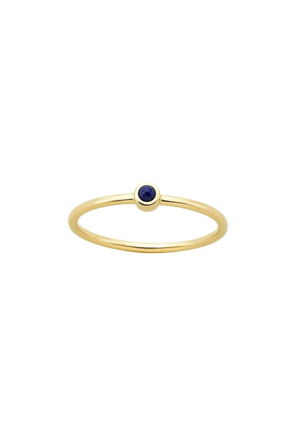 Fine Orbit Ring Gold Lapis sold by Karen Walker