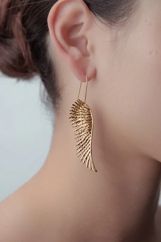 Cupid's Wings Earrings Gold sold by Karen Walker