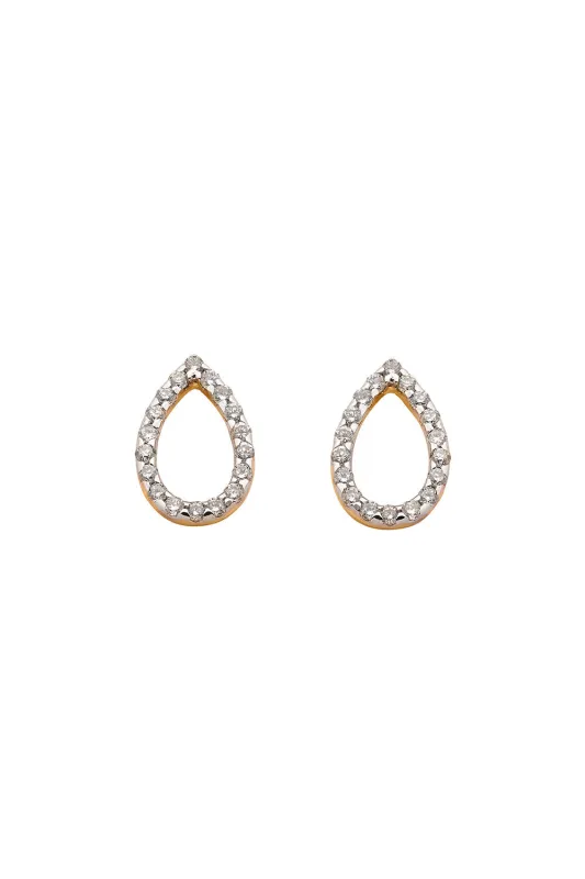 Capsule Diamond Earrings, 9ct Gold, .24ct Diamond sold by Karen Walker