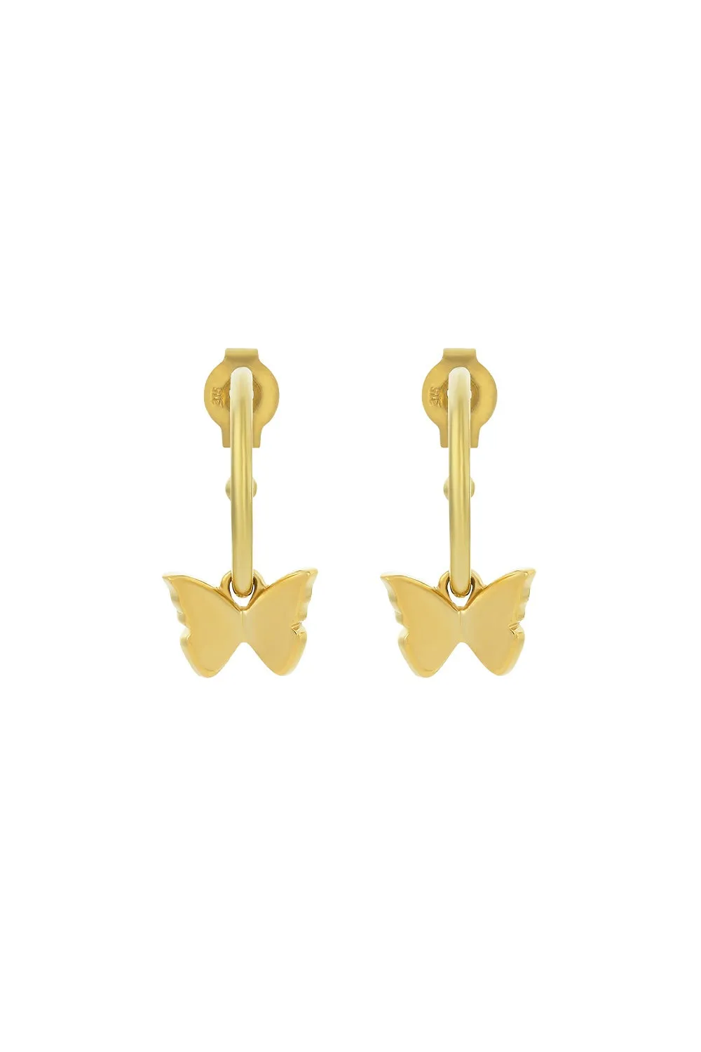Butterfly Hoop Earrings Gold sold by Karen Walker product image thumbnail 2