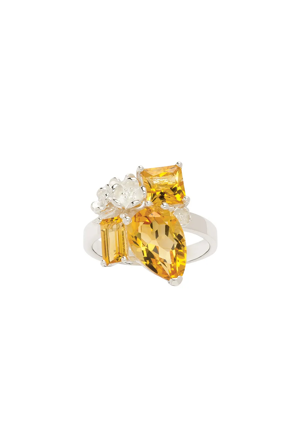 Rock Garden Ring Silver & Citrine sold by Karen Walker