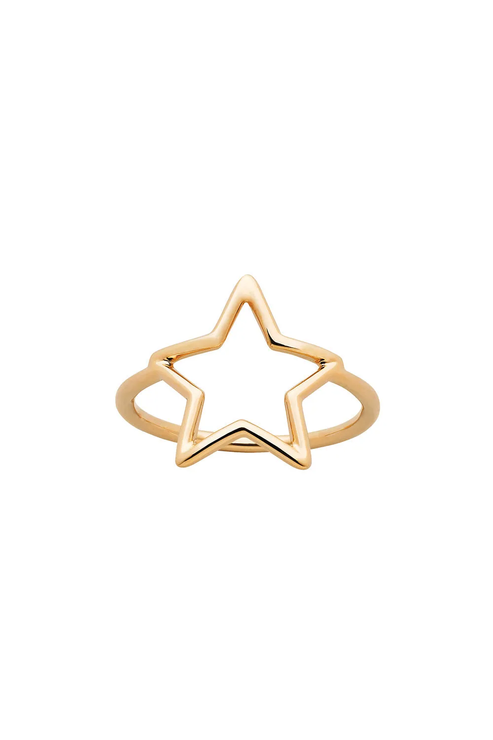 Star Outline Ring Gold sold by Karen Walker