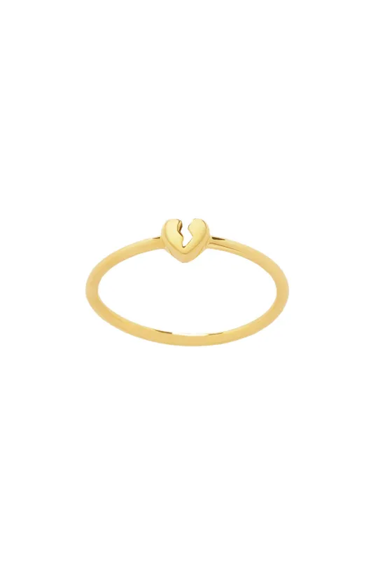 Broken Heart Ring Gold sold by Karen Walker