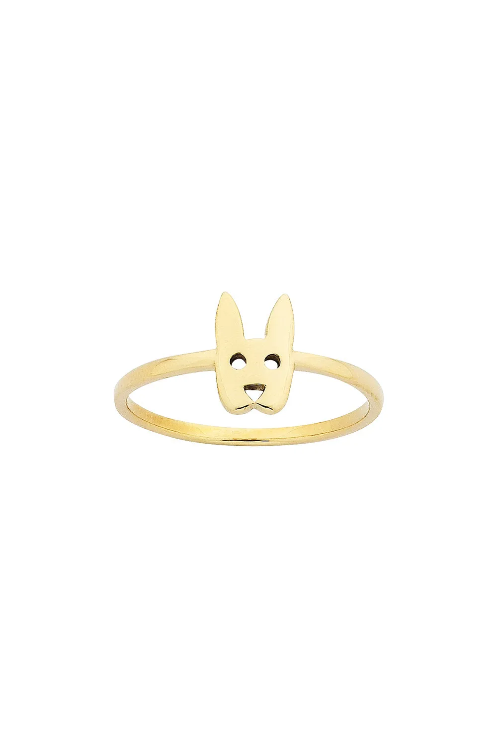Mini Rabbit Ring Gold sold by Karen Walker