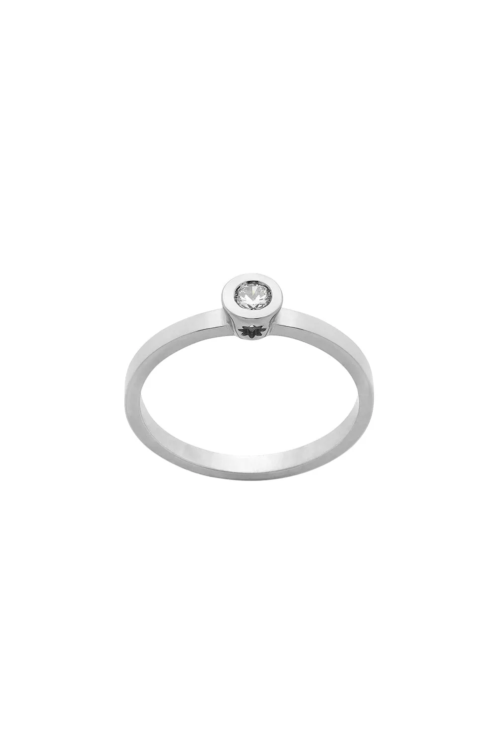 Diamond Brilliant Ring, 9ct White Gold, .10ct Diamond sold by Karen Walker