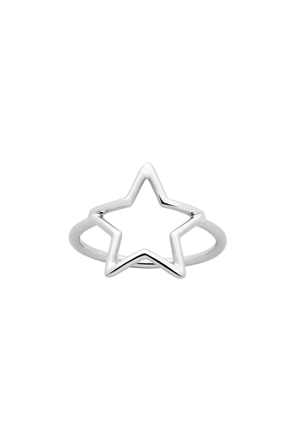 Star Outline Ring Silver sold by Karen Walker