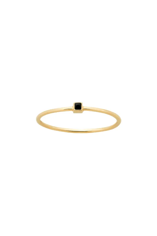 Extra Fine Solar Ring Gold Onyx sold by Karen Walker