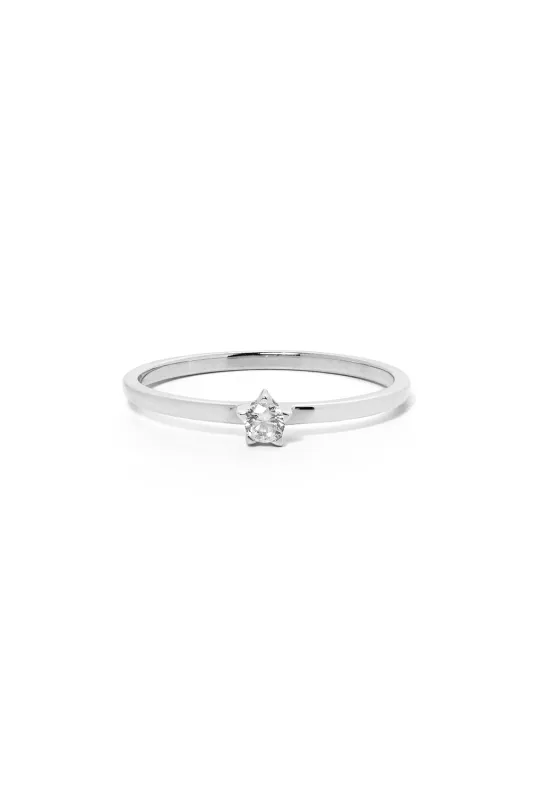 Forever Ring, White Gold, White Diamond sold by Karen Walker